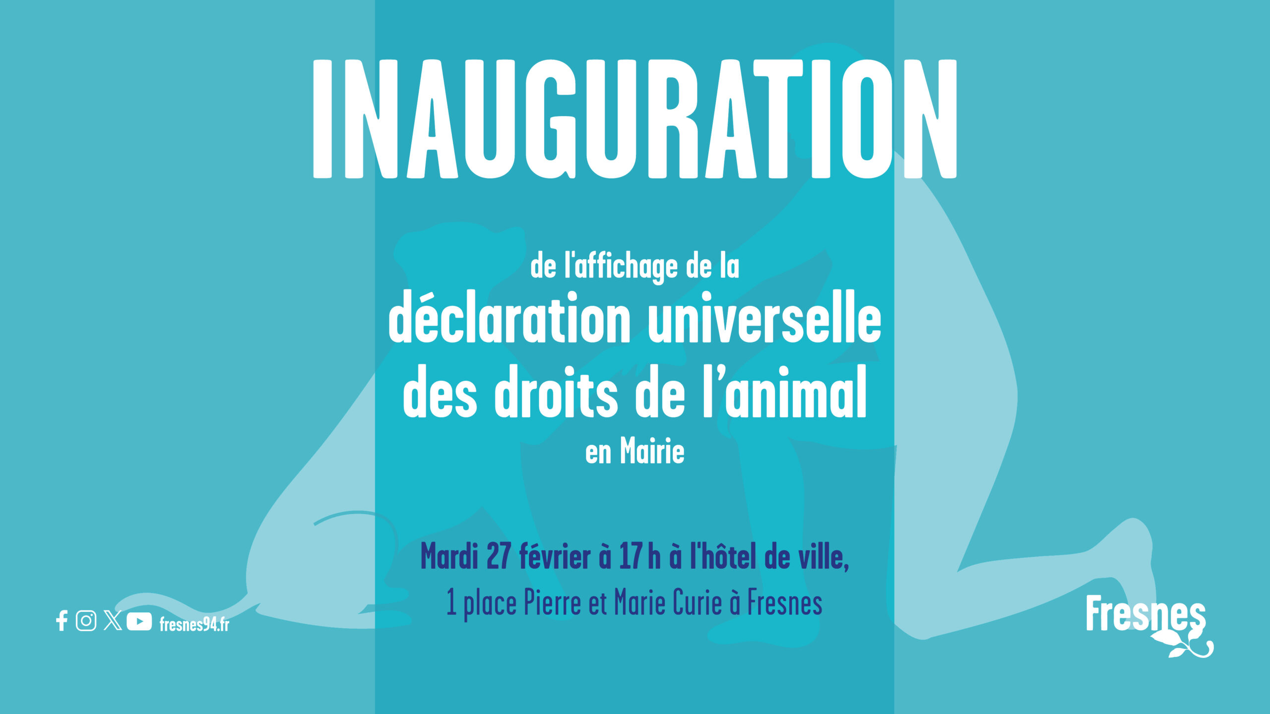 Inauguration de l’affichage des déclarations des droits de l’animal